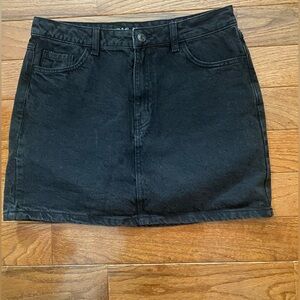 Primark Black Denim Denim Mini Skirt